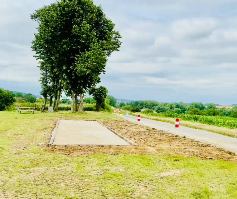 Création d'un terrain de pétanque pour la commune de Breny, Soissons, Joachim Services