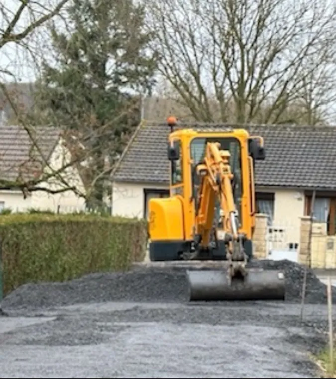 Aménagement d'une cour à Neuilly Saint Front, Soissons, Joachim Services