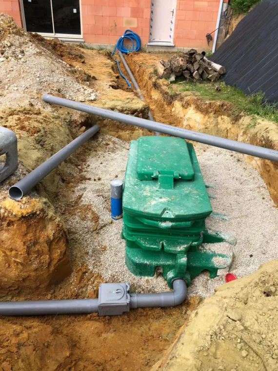 Réalisation d'un assainissement à Oulchy le chateau, Soissons, Joachim Services