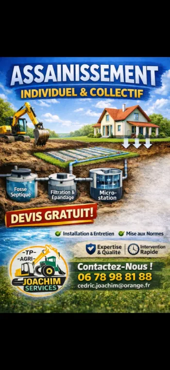 Assainissement individutel / Collectif - Installation & Mise aux normes, Soissons, Joachim Services