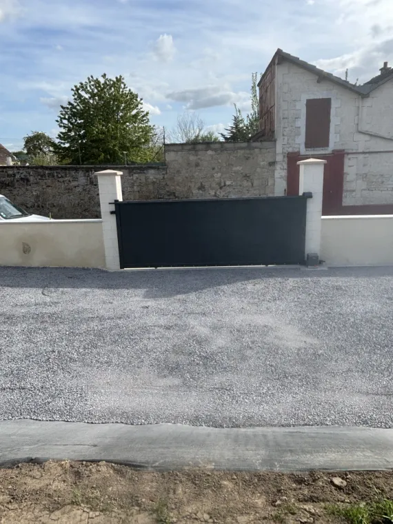 Réalisation d'un parking à Crouy, Soissons, Joachim Services