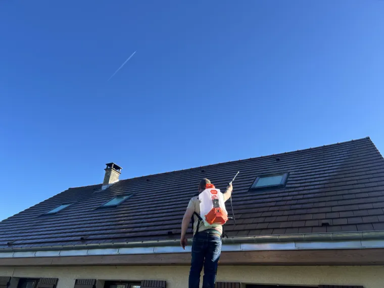 Démoussage de toiture, Soissons, Joachim Services