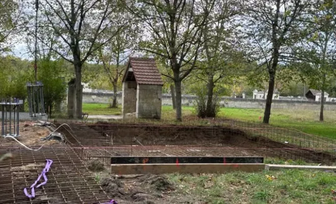 Terrassement pour une plateforme