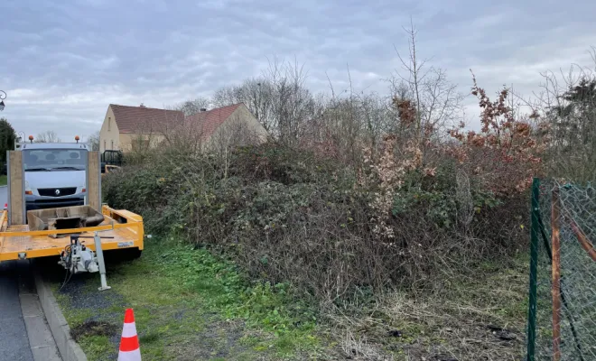 Nettoyage d'un terrain à Grisolles, Soissons, Joachim Services