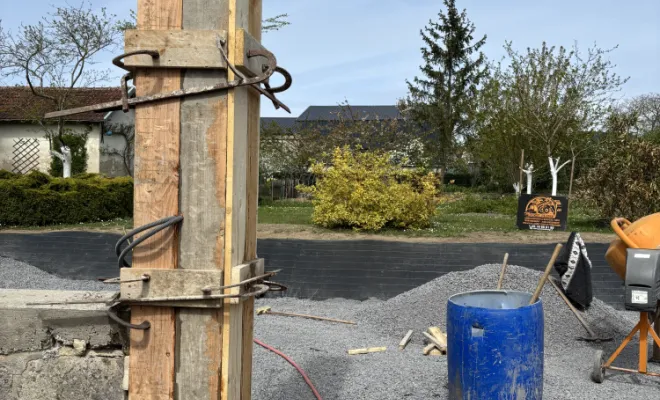 Réalisation d'un parking à Crouy, Soissons, Joachim Services
