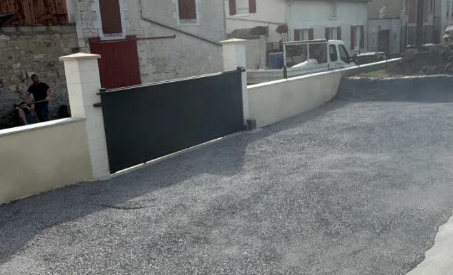 Réalisation d'un parking à Crouy, Soissons, Joachim Services