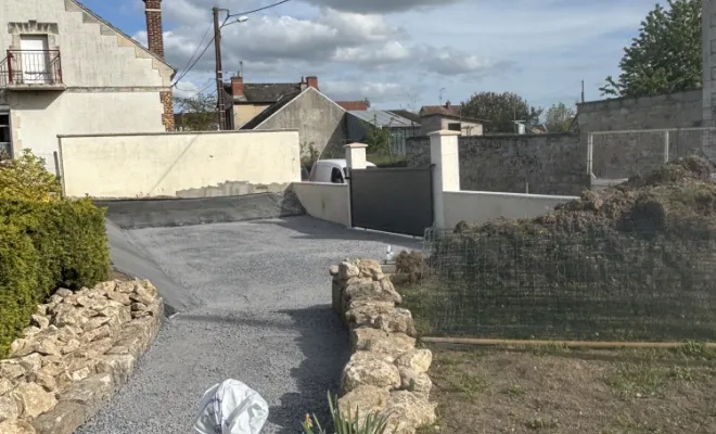 Réalisation d'un parking à Crouy, Soissons, Joachim Services