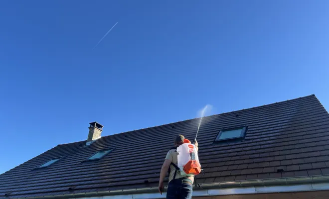 Démoussage de toiture, Soissons, Joachim Services